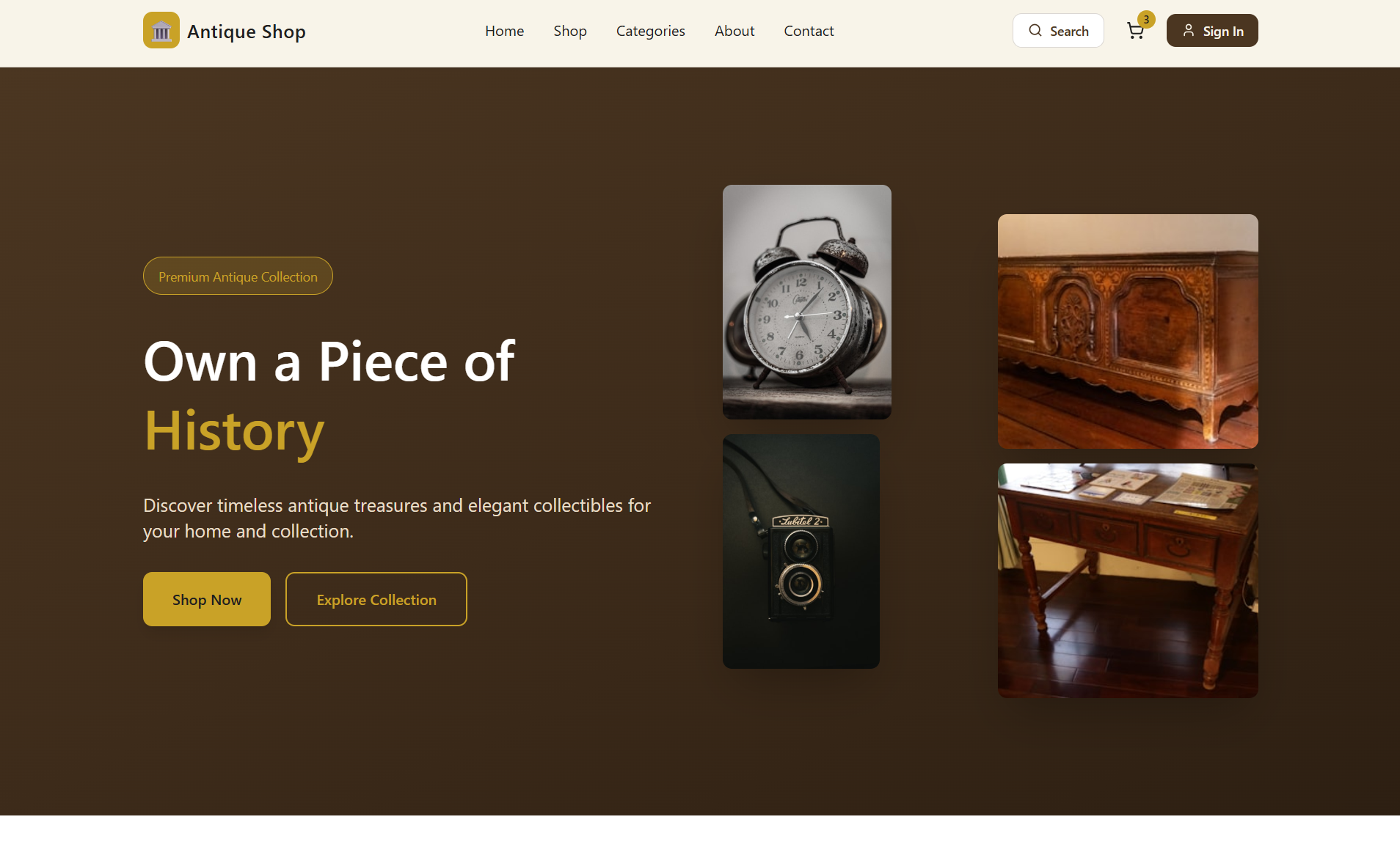 Antique Shop Management